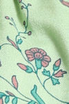 Zivame Floral Vines Woven Knee Length Nightdress - Arcadian Green — thumbnail 6